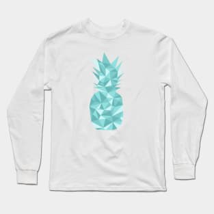 Pineapple Geometric (Blue Ice) Long Sleeve T-Shirt